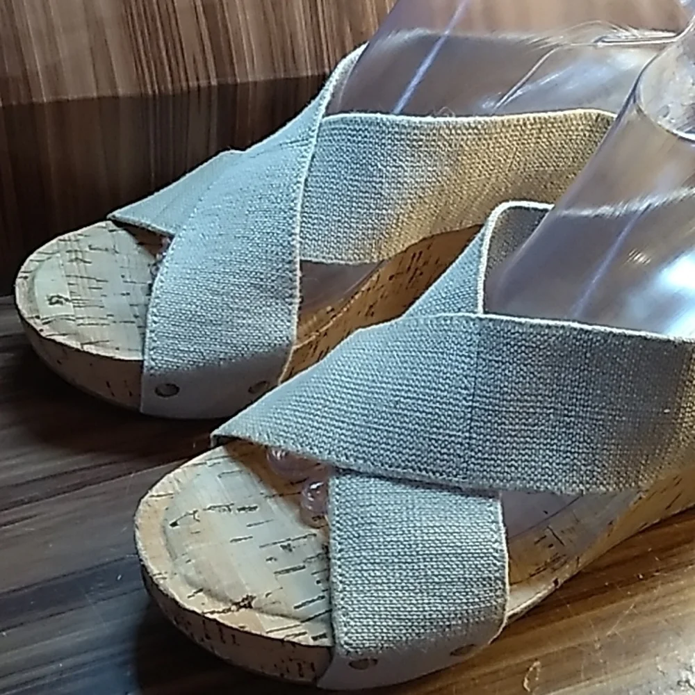 Lucky Brand wedges heels 9.5 cork